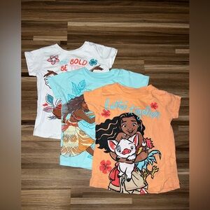 Disney Moana Kids' Short Sleeve Graphic Tee’s
